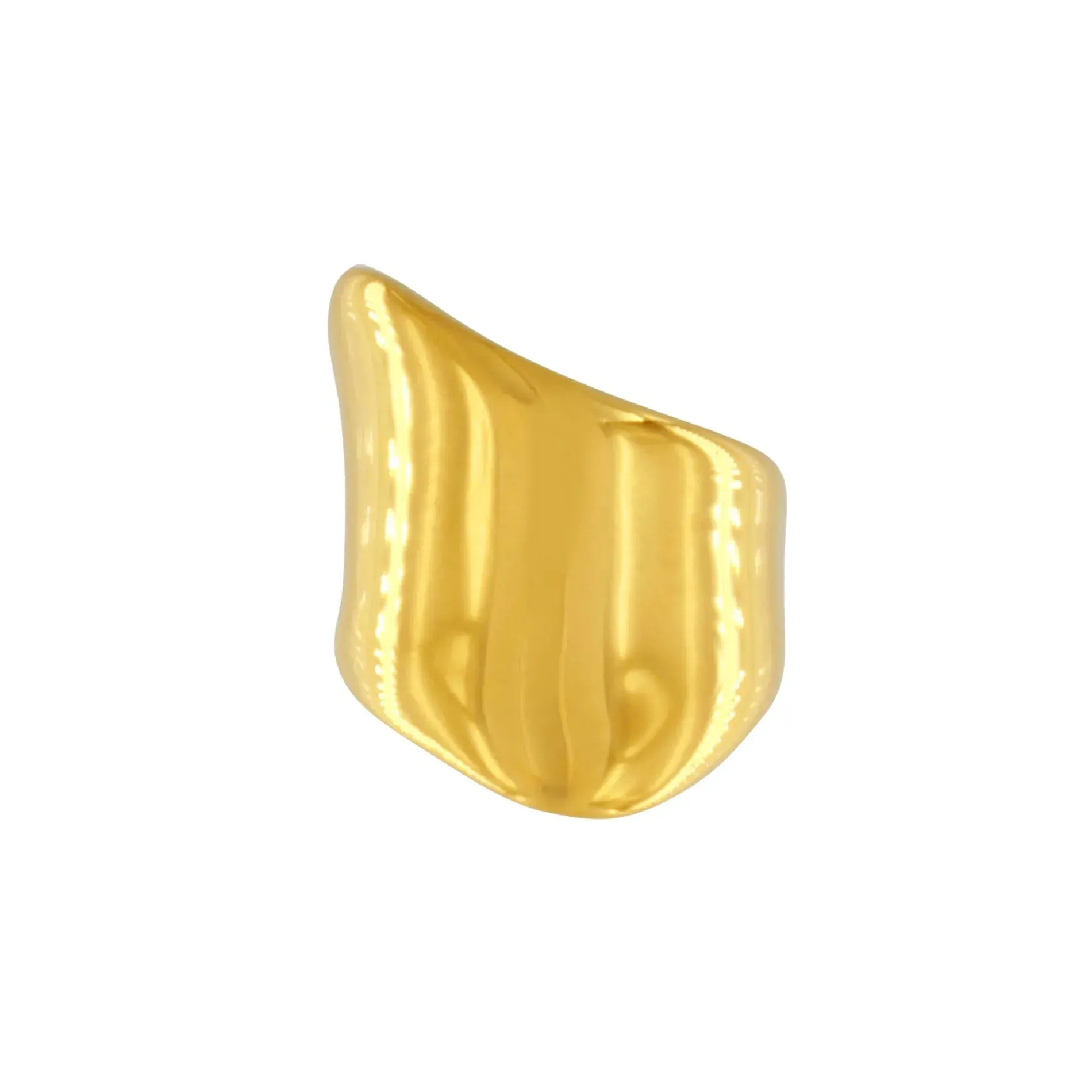 Courage Waterproof Arrow Statement Ring 18K Gold Plating