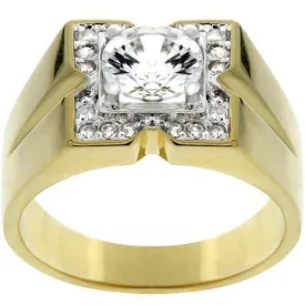 Golden Star Mens Ring