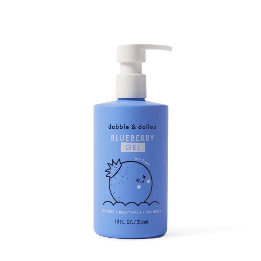 Kids Bath | Tear Free Shampoo and Wash- Blueberry | Dabble and Dollop