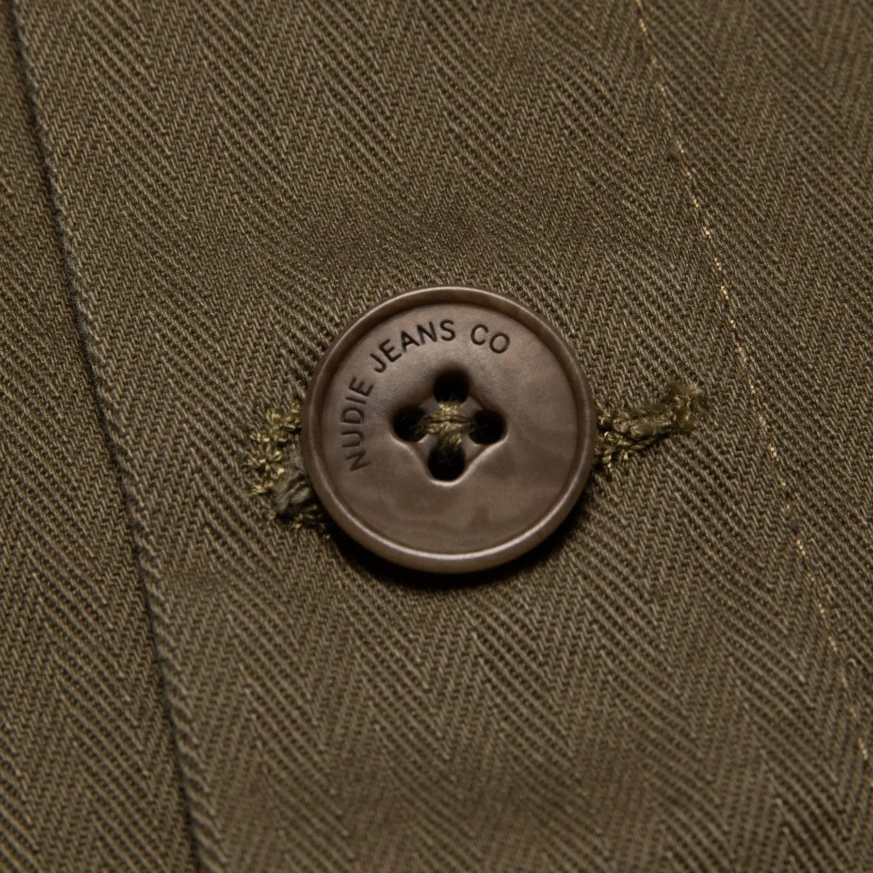 Nudie - Buddy Herringbone Chore Jacket Olive