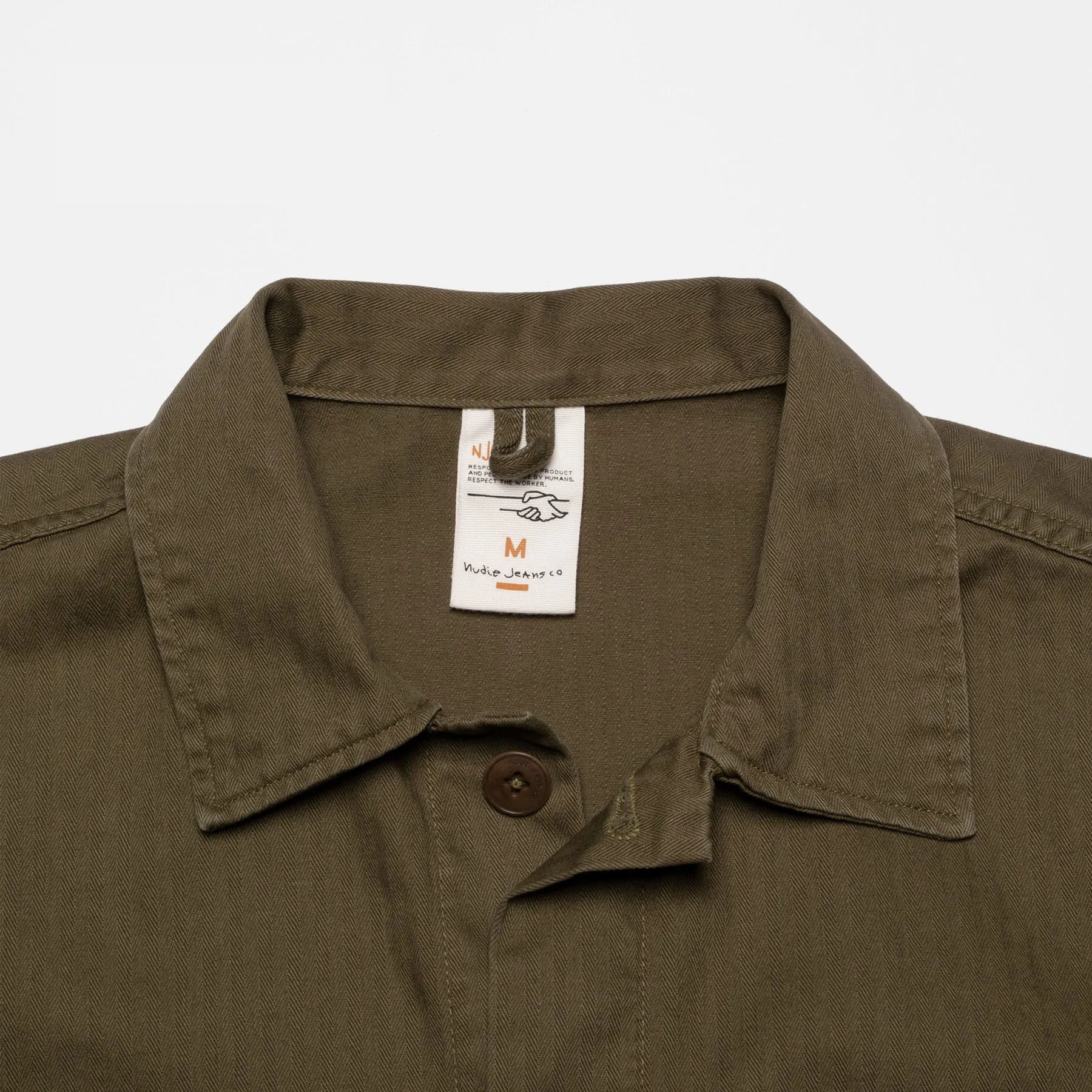 Nudie - Buddy Herringbone Chore Jacket Olive