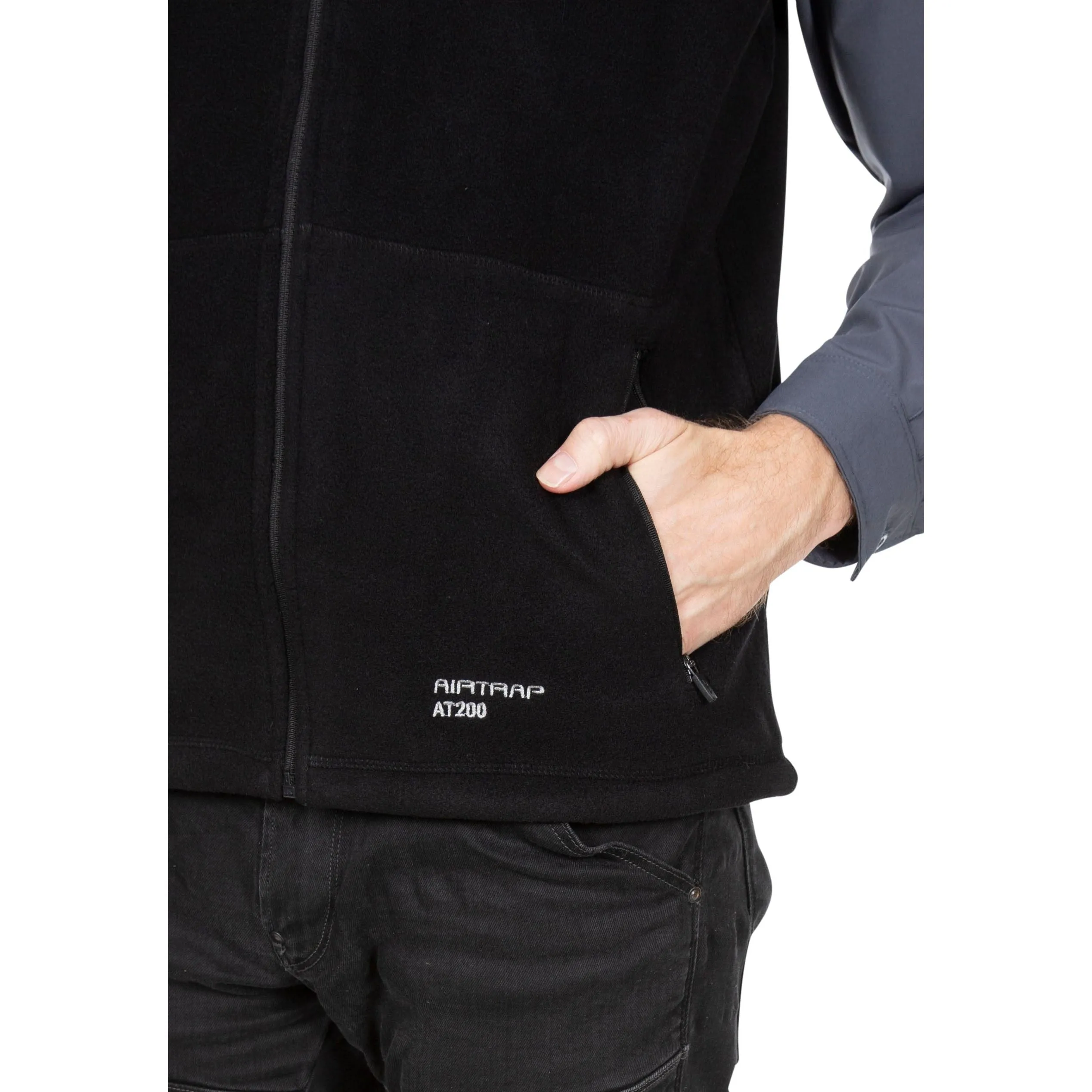 Othos 2 Mens Full Zip Fleece Gilet in Black Marl